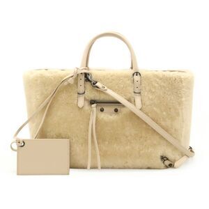 Balenciaga Leather Paper Tote 2WAY Bag